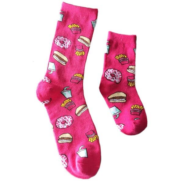 Set de 2 pares de calcetines Sidekicks Mommy & Me Snack Time para venta al por mayor de Boogie Toes