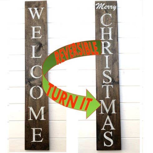 Reversible Welcome - Merry Christmas Sign for wholesale by Native Range, LLC
