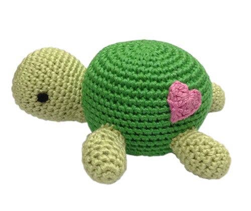 Cheengoo - Wholesale Handheld Rattle - Baby - Turtle Hand Crocheted Rattle1