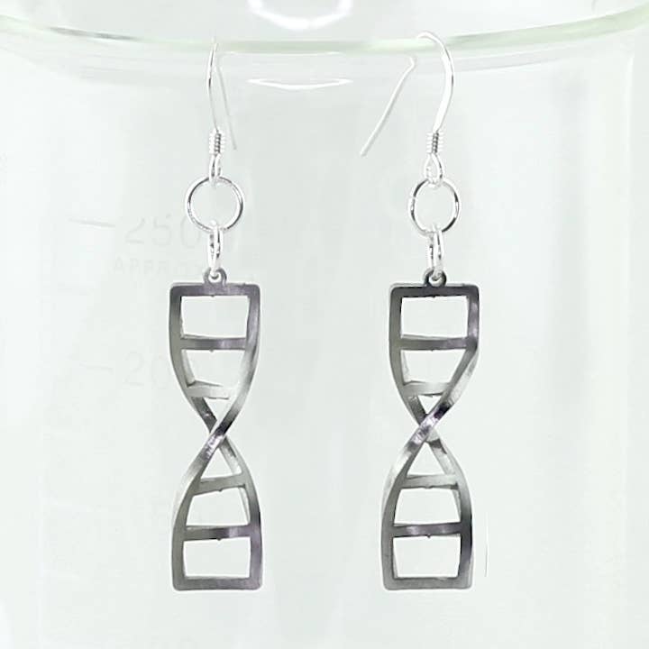 DNA Double Helix Earrings for wholesale by Sorcery Science