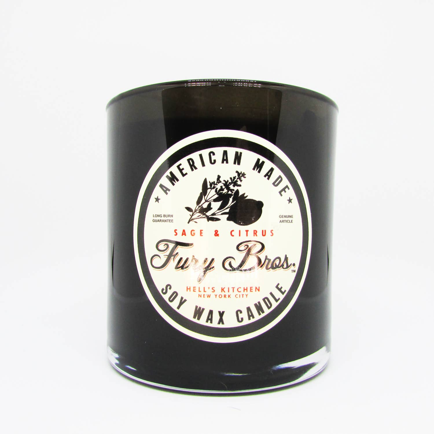 Fury Bros. - Wholesale Jar/Filled Candle - Sage & Citrus Candle 9 oz0