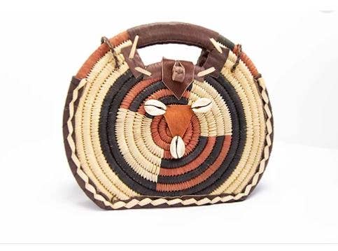 kelsey woven circle bag