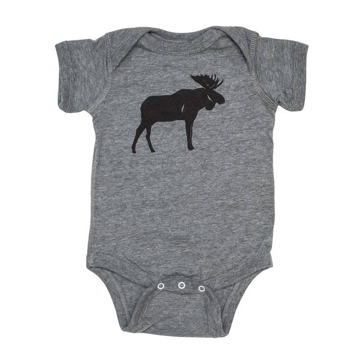 Baby Onesie - Moose for wholesale by Cinder + Salt