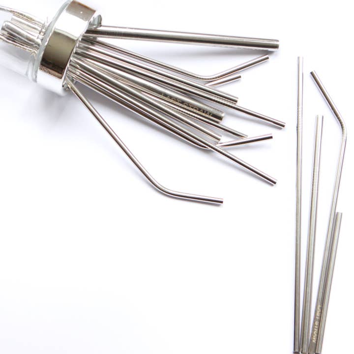 Silver Stainless Straws for wholesale by Last Straw