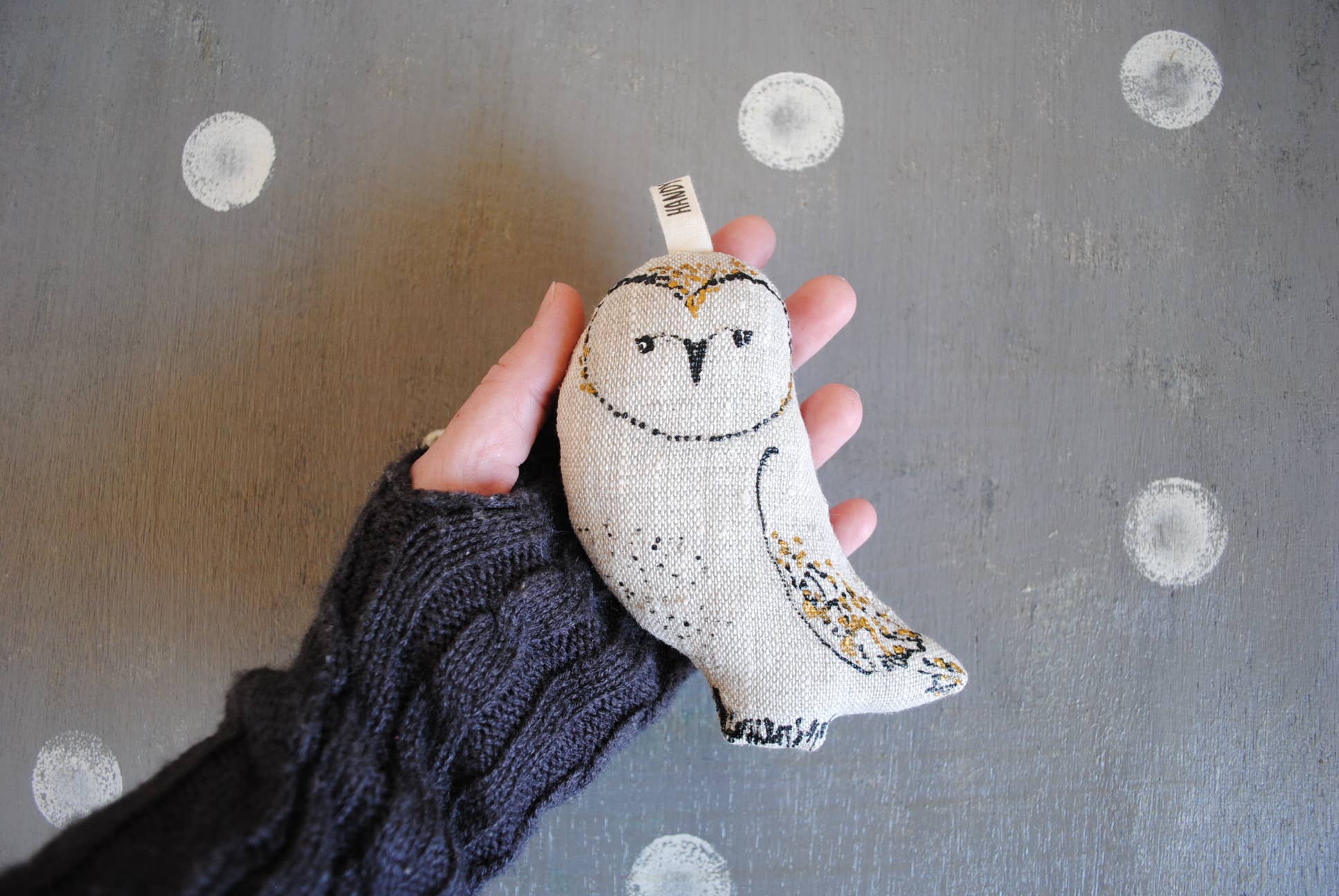 HandyHappy - Wholesale Ornament - Barn Owl Ornament Woodland Animal Totem2