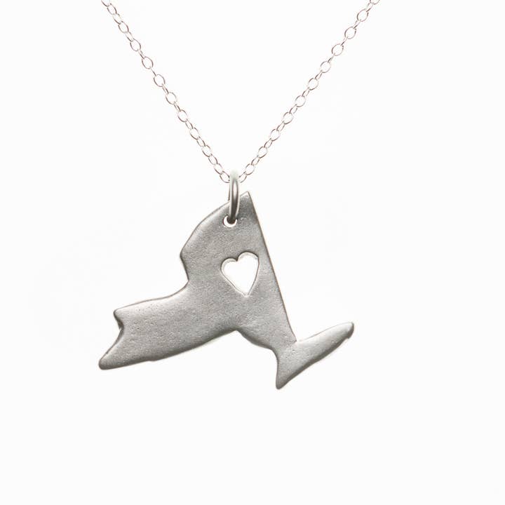 STERLING ZILVEREN NEW YORK KETTING voor wholesale door Precious Metal Prints