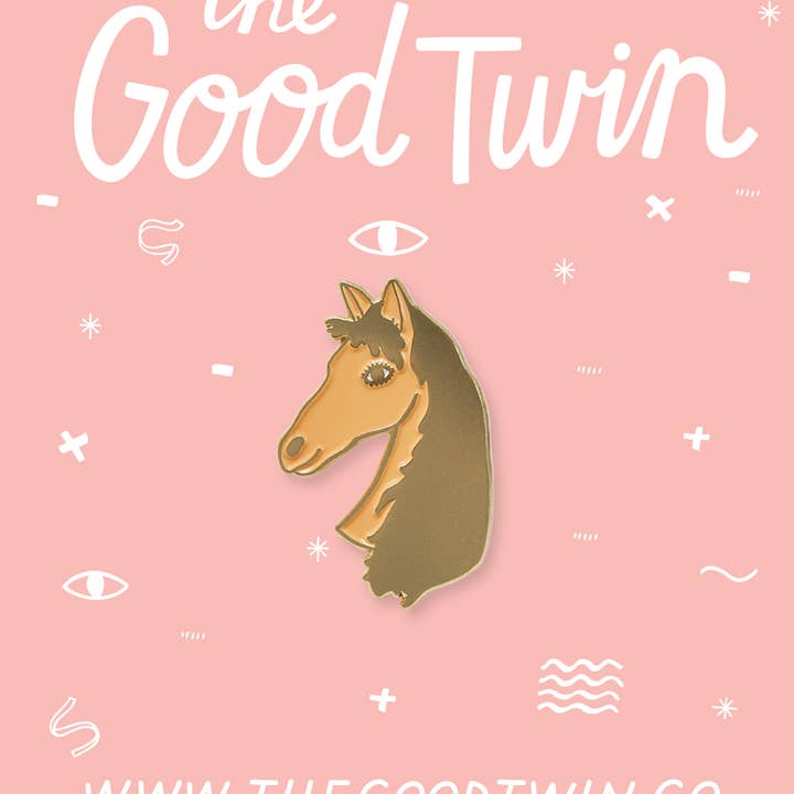 The Good Twin – Engroshandel Reversnål/knap – Heldig hest pin