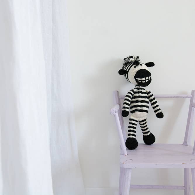 BEBEMOSS, LLC - Wholesale Stuffed/Plush Toy - Kids & Baby - Stuffed toy zebra, organic cotton jungle animal