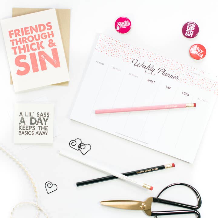 Tiramisu Paperie - Wholesale Planner - WTF Weekly Planner Notepad2