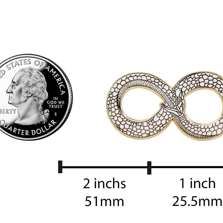 Real Sic - Wholesale Lapel Pin/Button - Ouroboros Enamel Pin – Occult Snake Enamel Lapel Pin6
