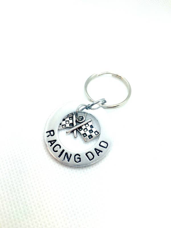 Racing Dad Key chain, Father's day, gifts for dad for wholesale by Me and My Sweet Pea