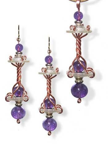 Dynamo Set - Amethyst for wholesale by LeDanse Limited Edition Jewelry