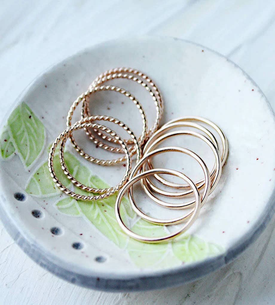 ElisabethSpace Jewelry - Wholesale Band/Stacked Ring - 14k Gold Filled Single Stacking Ring2