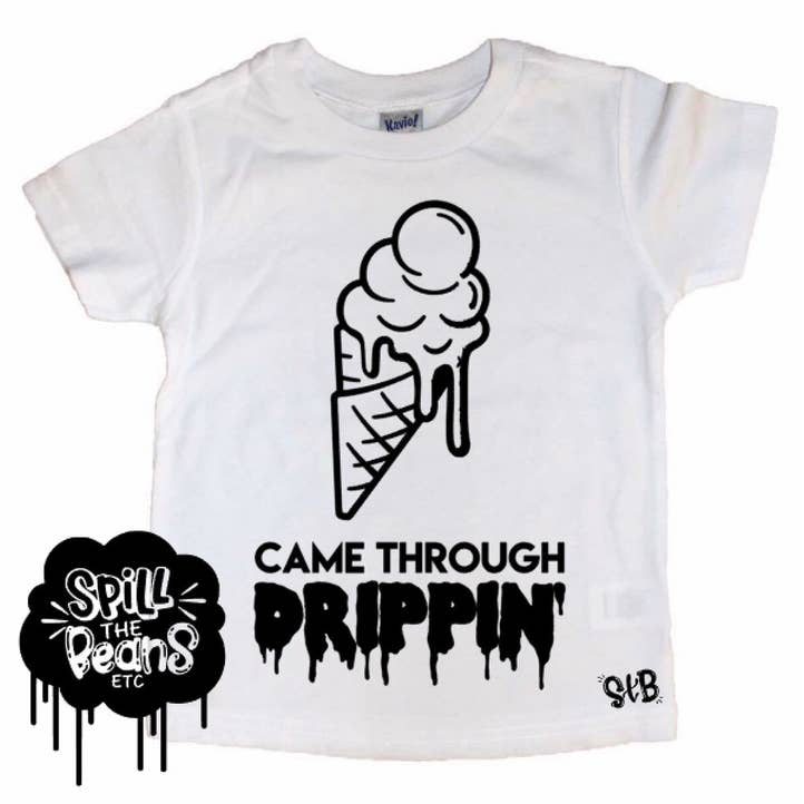 spillthebeansetc - Vente T-shirt sérigraphié – enfant - T-shirt pour enfant Drippin'