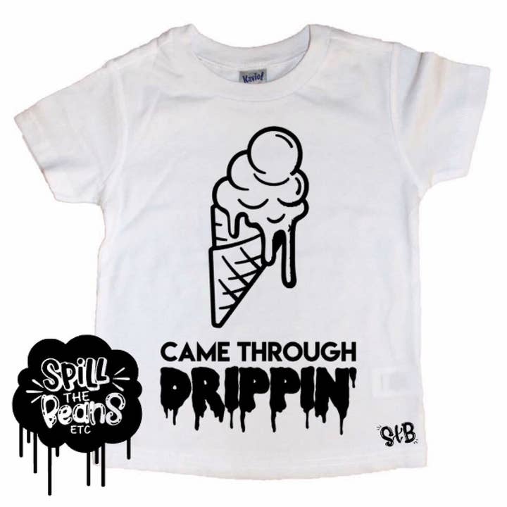 Kwam door Drippin' Kid's Tee voor wholesale door spillthebeansetc