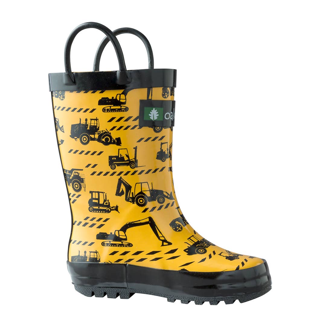 Oaki - Wholesale Rain Boots - Kids - Loop Handle Boots, Construction Vehicles4