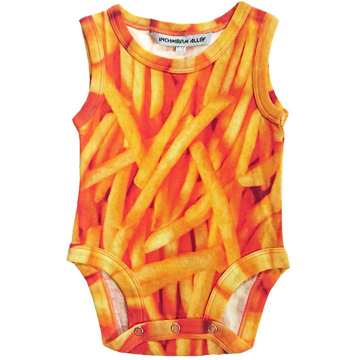 Inchworm Alley - Wholesale Bodysuit (Non-Footed) - Baby - Tank Bodysuit - French Fries