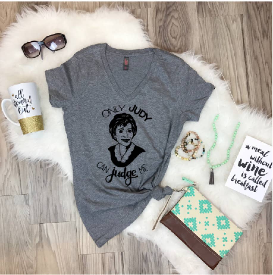 spillthebeansetc - Wholesale Screen Printed T-Shirt - Women's - Only Judy Can Judge Me Adult Tee Or Tank