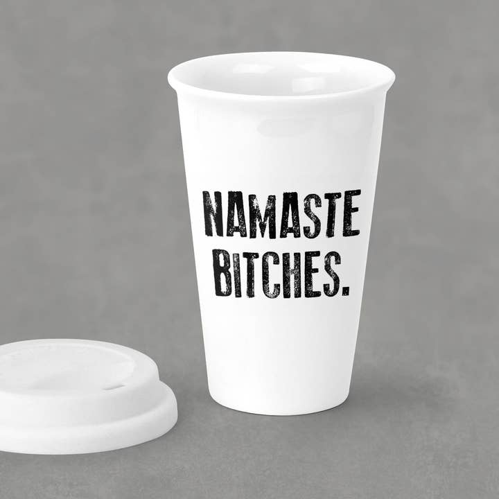 Namaste Bitches Tumbler for wholesale by Quippy Brand