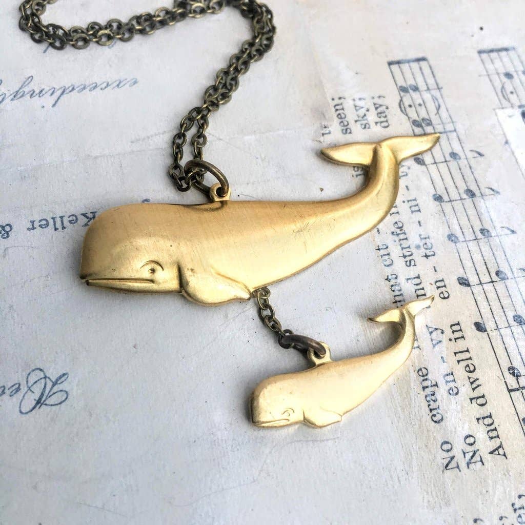 beluga whale necklace