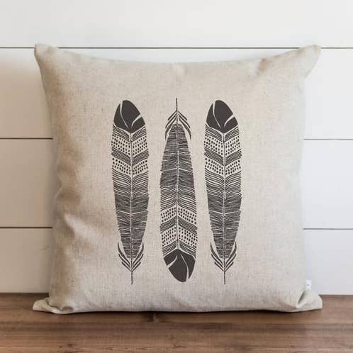 Feathers 3 Pillow Cover for wholesale by Porter Lane Home