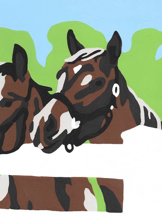 Horses - 7 Color Paint by Number Kit for wholesale by Wehgo