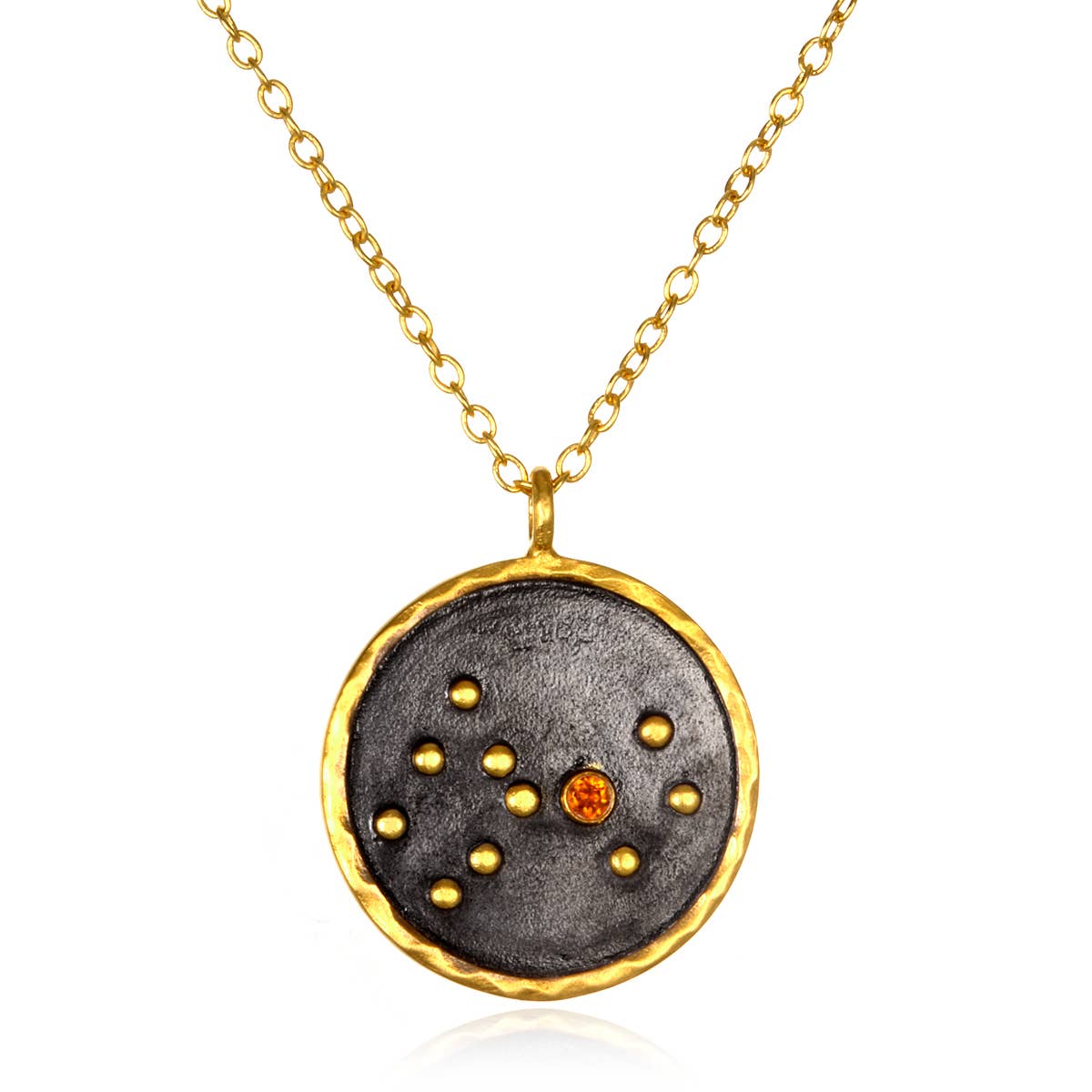 Satya Jewelry - Wholesale Pendant/Charm Necklace - Gunmetal Zodiac Constellation Necklace 18" - SOLD INDIVIDUAL3