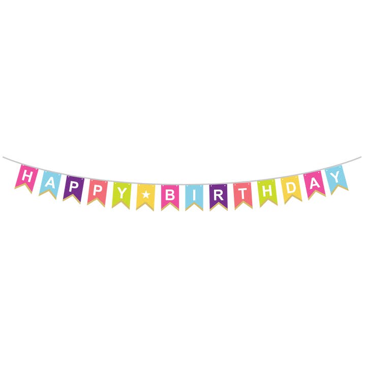 Party Partners - Wholesale Party sign/banner - Bold and Bright Birthday Banner2