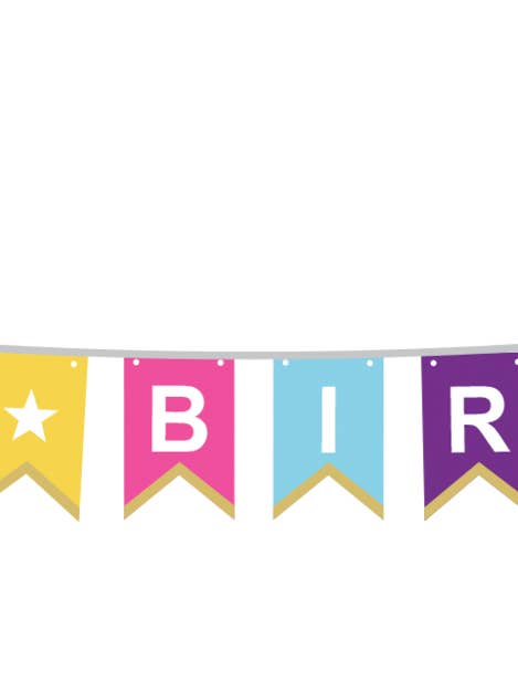 Djärv och ljus födelsedag banner för wholesale av Party Partners