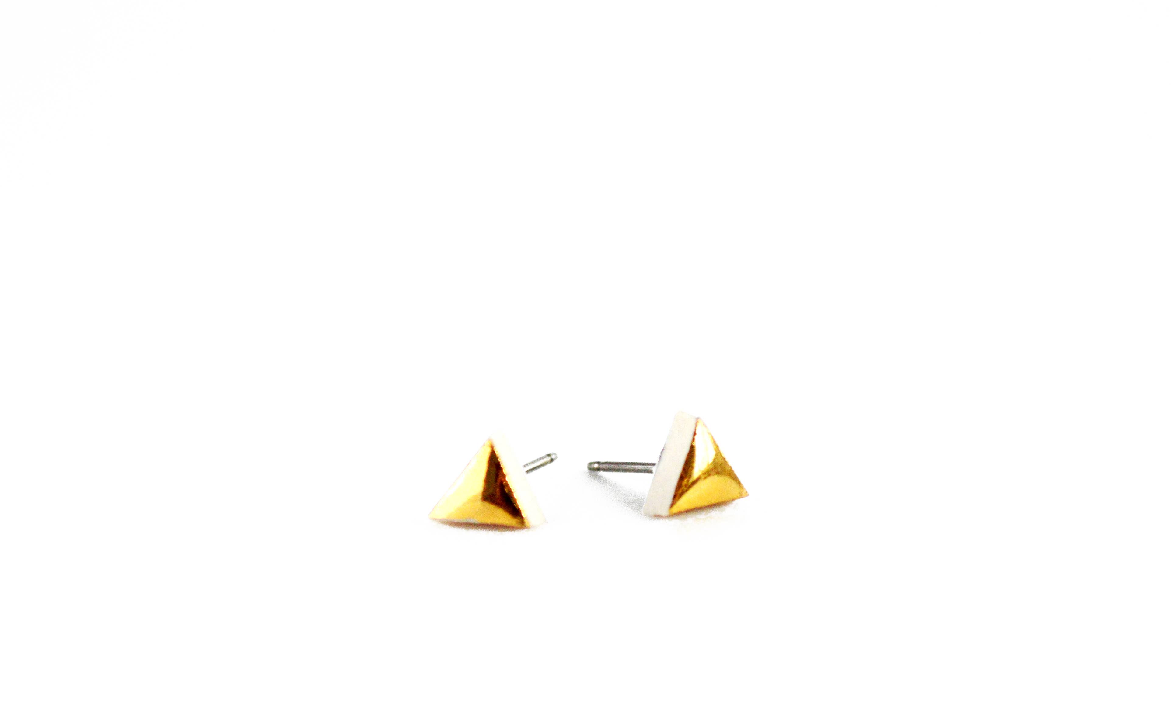 Jenna Vanden Brink Ceramics - Wholesale Stud/Post Earrings - Triangle Studs