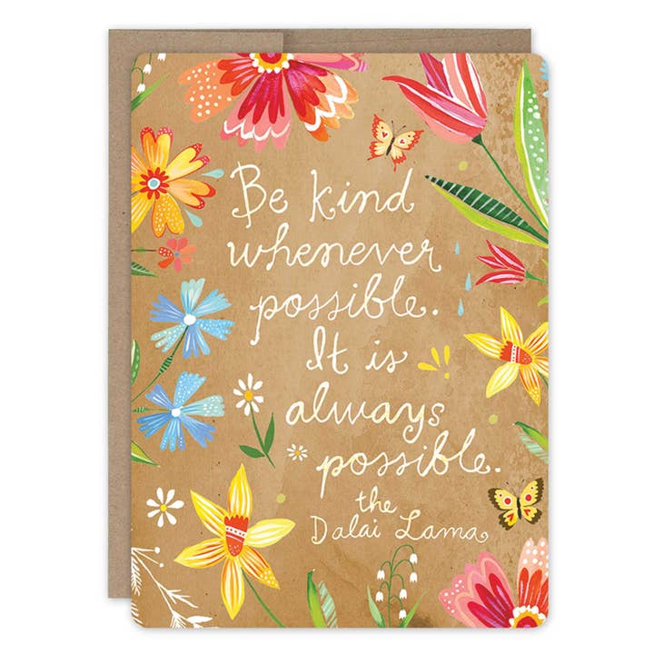 Be Kind Thank You Card for wholesale by Biely & Shoaf
