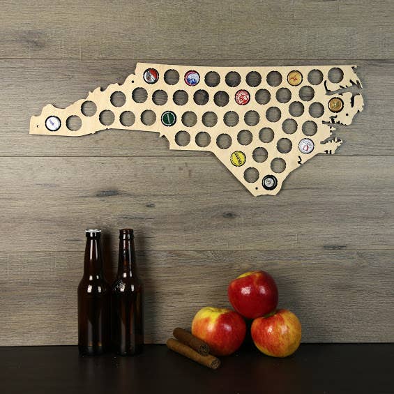 Torched Products - Wholesale Wall Accent - Men’s Gift State Beer Cap Map – Beer Cap Collector/Display92