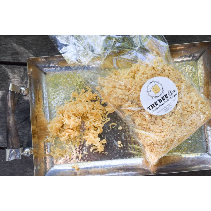 All-Natural Beeswax - 1 oz Bar (Shaved) for wholesale by The Bee Box