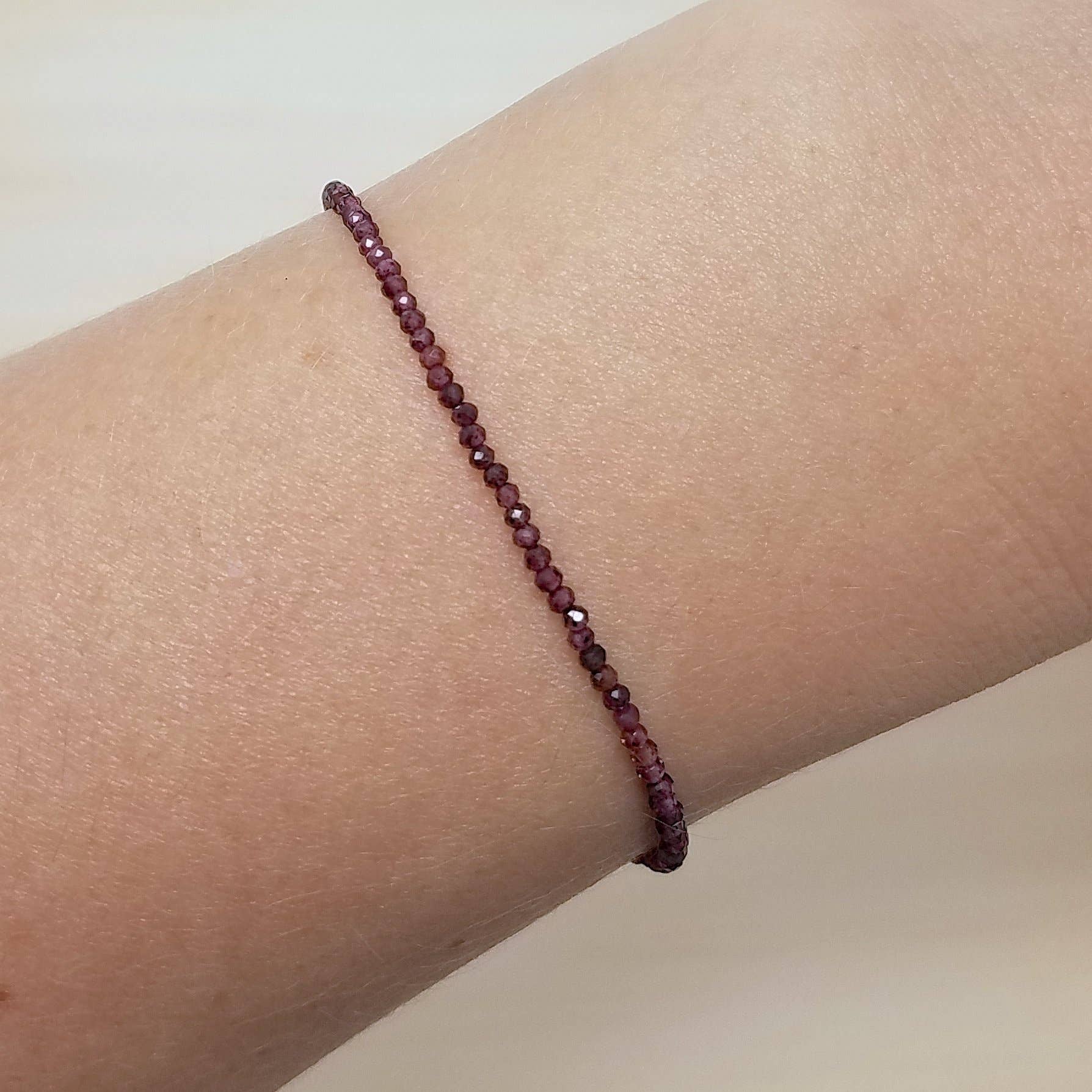 MissElenious Jewelry - Wholesale Beaded Bracelet - Garnet Beaded Bracelet0