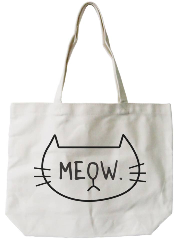 Sac en toile Jumbo Meow pour la vente par 365 In Love