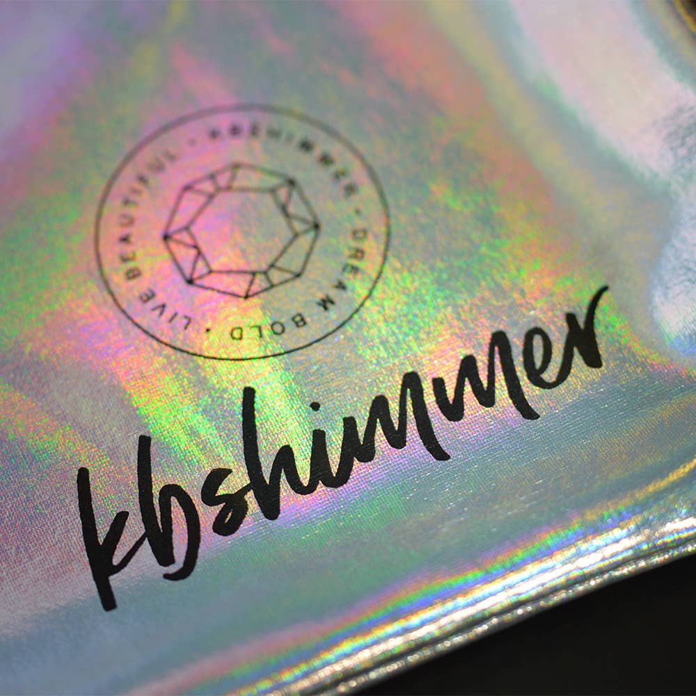 KBShimmer - Wholesale Drawstring Bag - Women's - KBShimmer Silver Holographic Drawstring Backpack2