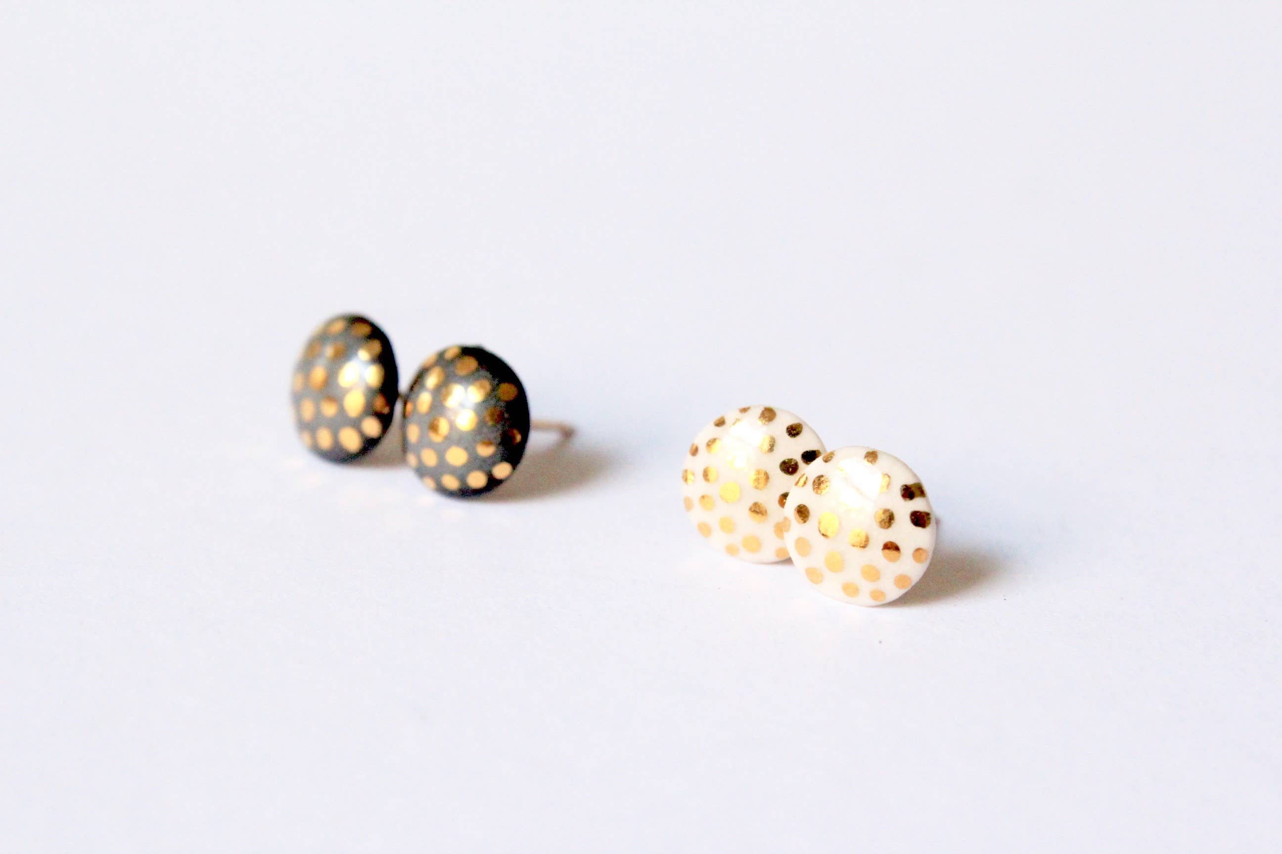 Mier Luo - Wholesale Stud/Post Earrings - Ladybug Flat Studs1