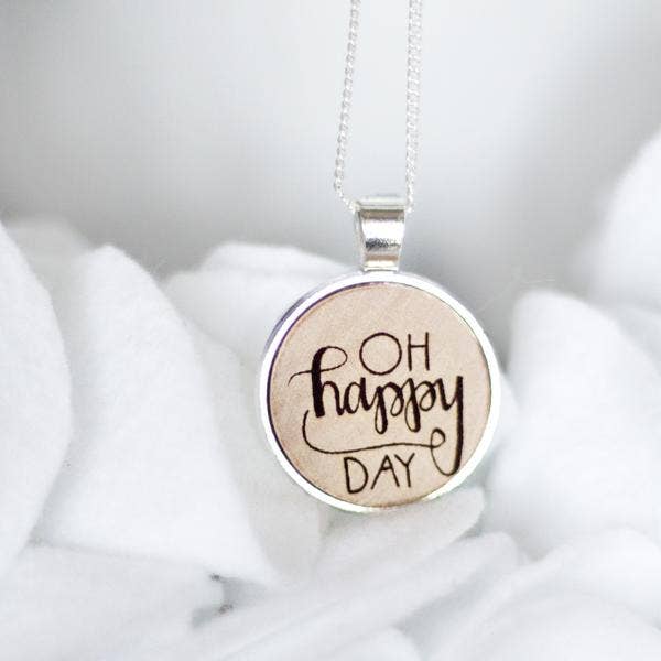 Oh Happy Day Necklace for wholesale by Little Allegory