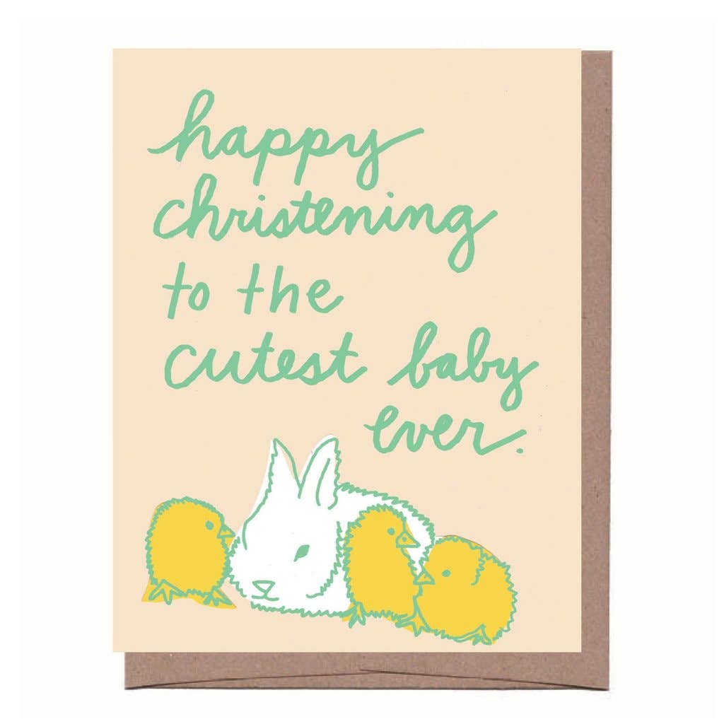La Familia Green - Wholesale Baby Card - Cute Christening Greeting Card1