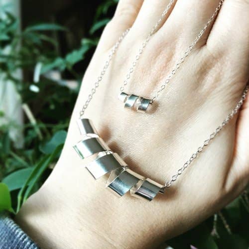 Tactile Melodies - Wholesale Pendant/Charm Necklace - Ribbons Copper Necklace - Small Pendant5