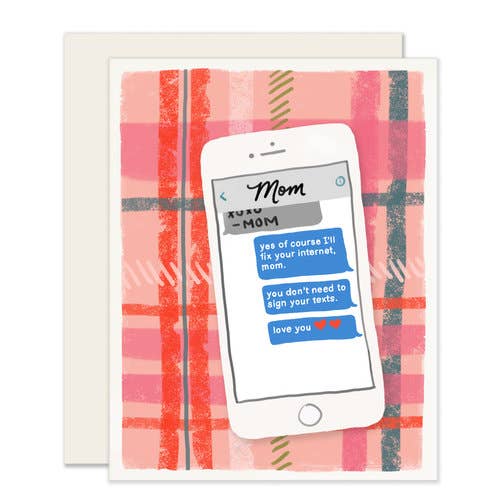 Mom Texts for wholesale by Slightly Stationery