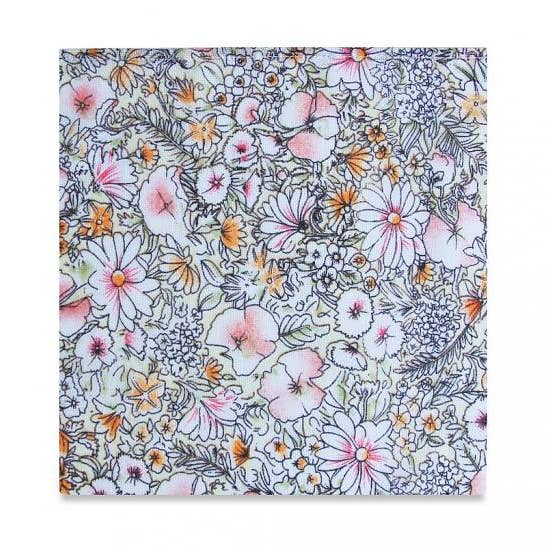 Quadrado de bolso floral Olivia por atacado de Pocket Square Clothing