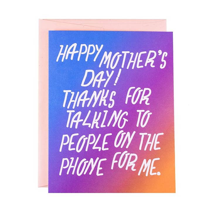 Taler med folk For Mig Mom Card for engroshandel hos The Witty Gritty Paper Co.