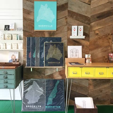 Native Maps - Wholesale Poster - Philadelphia, PA Neighborhood City Map Poster