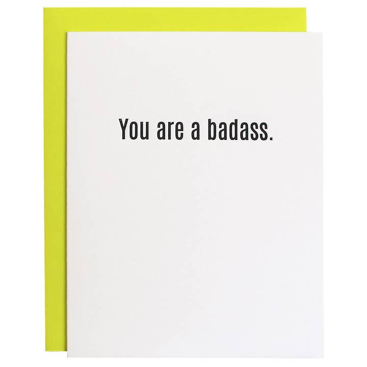 You Are a Badass - Encouragement | Congrats | Everyday Card for wholesale by Chez Gagné