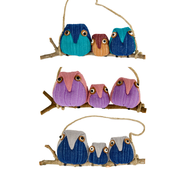 Marquet - Wholesale Ornament Set - Fair Trade Owl Christmas Ornament - Holiday Stocking Stuffer2