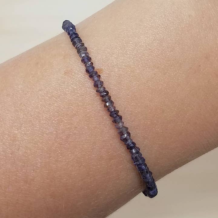 Iolite Beaded Bracelet for wholesale by MissElenious Jewelry