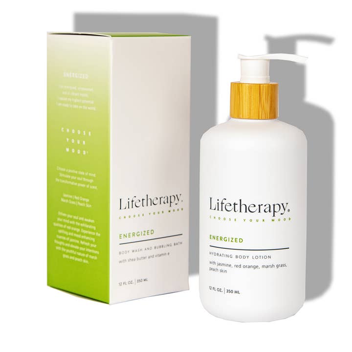 Hydrating Body Lotion - ENERGIZED 12oz. for wholesale by Lifetherapy