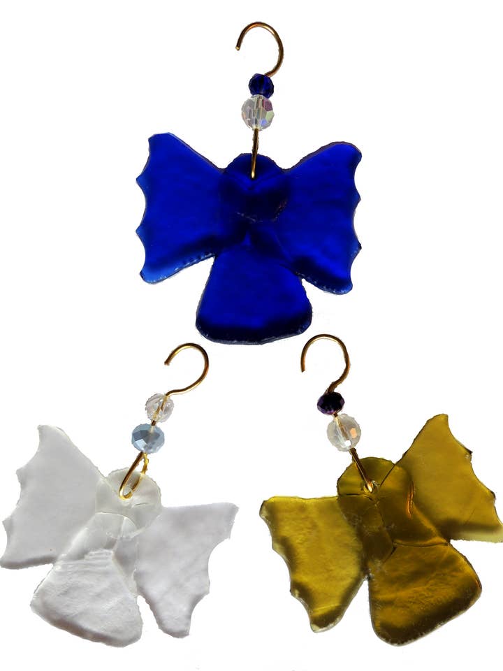 Ornement fusionné - Ange 1 pour la vente par Wine Bottle Art