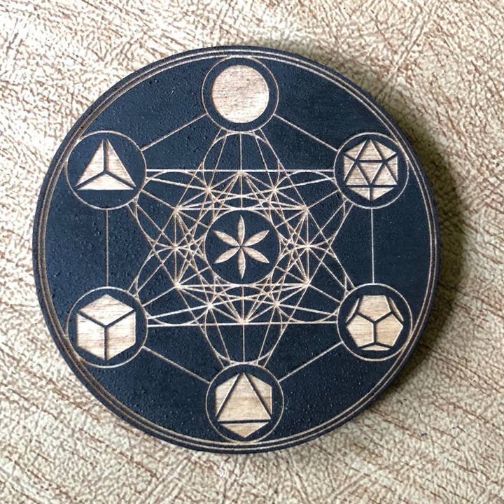Zen and Meow - Wholesale Magnet - Metatron's Cube Platonic Solids Magnet